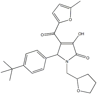 5-(4-tert-butylphenyl)-3-hydroxy-4-(5-methyl-2-furoyl)-1-(tetrahydro-2-furanylmethyl)-1,5-dihydro-2H-pyrrol-2-one