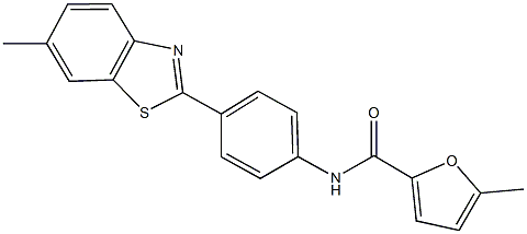  5-methyl-N-[4-(6-methyl-1,3-benzothiazol-2-yl)phenyl]-2-furamide