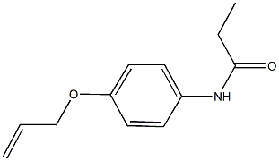 N-[4-(allyloxy)phenyl]propanamide Struktur