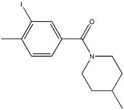 1-(3-iodo-4-methylbenzoyl)-4-methylpiperidine|