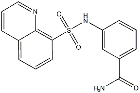 3-[(8-quinolinylsulfonyl)amino]benzamide