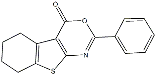 2-phenyl-5,6,7,8-tetrahydro-4H-[1]benzothieno[2,3-d][1,3]oxazin-4-one Structure