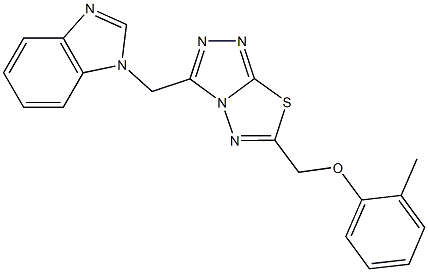 [3-(1H-benzimidazol-1-ylmethyl)[1,2,4]triazolo[3,4-b][1,3,4]thiadiazol-6-yl]methyl 2-methylphenyl ether