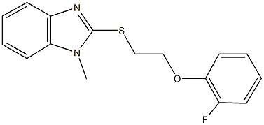  2-{[2-(2-fluorophenoxy)ethyl]sulfanyl}-1-methyl-1H-benzimidazole
