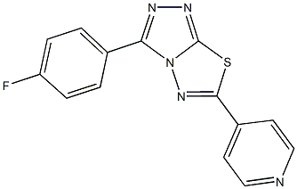  3-(4-fluorophenyl)-6-(4-pyridinyl)[1,2,4]triazolo[3,4-b][1,3,4]thiadiazole