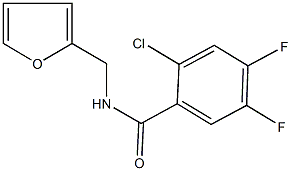 2-chloro-4,5-difluoro-N-(2-furylmethyl)benzamide