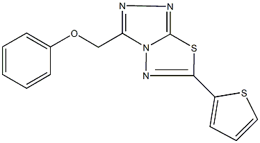 phenyl [6-(2-thienyl)[1,2,4]triazolo[3,4-b][1,3,4]thiadiazol-3-yl]methyl ether Structure