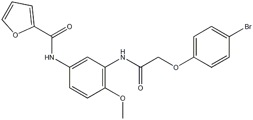 N-(3-{[(4-bromophenoxy)acetyl]amino}-4-methoxyphenyl)-2-furamide