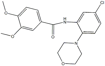 N-[5-chloro-2-(4-morpholinyl)phenyl]-3,4-dimethoxybenzamide
