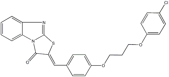  2-{4-[3-(4-chlorophenoxy)propoxy]benzylidene}[1,3]thiazolo[3,2-a]benzimidazol-3(2H)-one