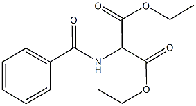 diethyl 2-(benzoylamino)malonate Structure