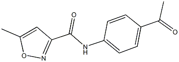 N-(4-acetylphenyl)-5-methyl-3-isoxazolecarboxamide Struktur