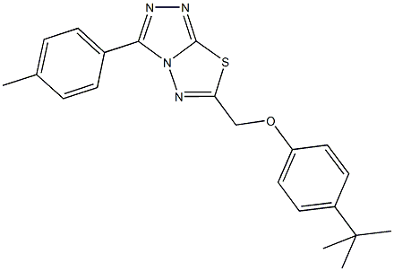 4-tert-butylphenyl [3-(4-methylphenyl)[1,2,4]triazolo[3,4-b][1,3,4]thiadiazol-6-yl]methyl ether