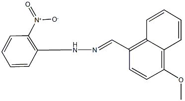 4-methoxy-1-naphthaldehyde {2-nitrophenyl}hydrazone Struktur