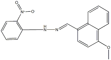 4-methoxy-1-naphthaldehyde {2-nitrophenyl}hydrazone