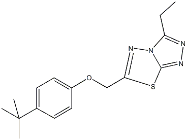 4-tert-butylphenyl (3-ethyl[1,2,4]triazolo[3,4-b][1,3,4]thiadiazol-6-yl)methyl ether