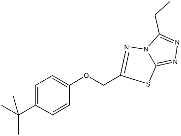  4-tert-butylphenyl (3-ethyl[1,2,4]triazolo[3,4-b][1,3,4]thiadiazol-6-yl)methyl ether