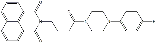 2-{4-[4-(4-fluorophenyl)-1-piperazinyl]-4-oxobutyl}-1H-benzo[de]isoquinoline-1,3(2H)-dione