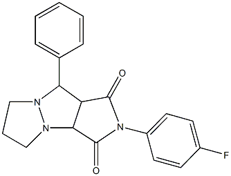 2-(4-fluorophenyl)-9-phenyltetrahydro-5H-pyrazolo[1,2-a]pyrrolo[3,4-c]pyrazole-1,3(2H,3aH)-dione|