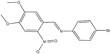  4-bromo-N-(4,5-dimethoxy-2-nitrobenzylidene)aniline