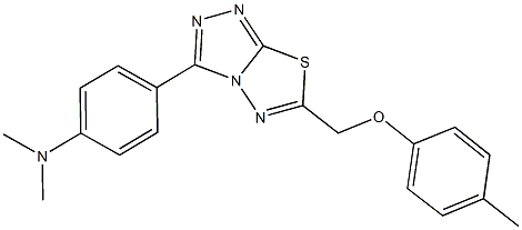  N,N-dimethyl-N-(4-{6-[(4-methylphenoxy)methyl][1,2,4]triazolo[3,4-b][1,3,4]thiadiazol-3-yl}phenyl)amine