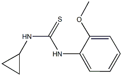 N-cyclopropyl-N'-(2-methoxyphenyl)thiourea 化学構造式