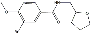 3-bromo-4-methoxy-N-(tetrahydrofuran-2-ylmethyl)benzamide Struktur