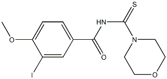3-iodo-4-methoxy-N-(4-morpholinylcarbothioyl)benzamide Structure