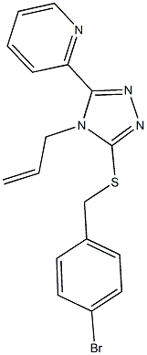 2-{4-allyl-5-[(4-bromobenzyl)sulfanyl]-4H-1,2,4-triazol-3-yl}pyridine