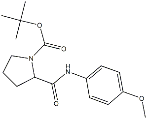 tert-butyl 2-[(4-methoxyanilino)carbonyl]-1-pyrrolidinecarboxylate Structure