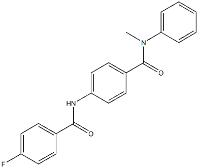 4-[(4-fluorobenzoyl)amino]-N-methyl-N-phenylbenzamide Structure