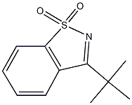 3-tert-Butyl-1,2-benzisothiazole 1,1-dioxide Structure