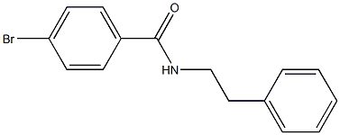 N-フェネチル-4-ブロモベンズアミド 化学構造式
