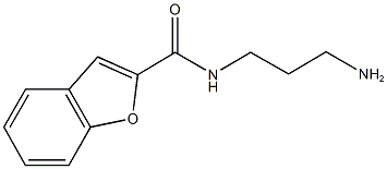 N-(3-aminopropyl)-1-benzofuran-2-carboxamide Struktur