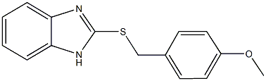 4-[(1H-benzimidazol-2-ylsulfanyl)methyl]phenyl methyl ether Struktur