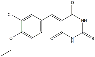 5-(3-chloro-4-ethoxybenzylidene)-2-thioxodihydro-4,6(1H,5H)-pyrimidinedione