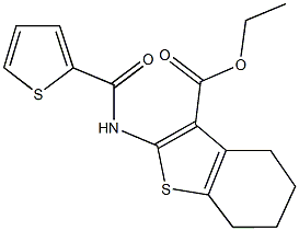  ethyl 2-[(2-thienylcarbonyl)amino]-4,5,6,7-tetrahydro-1-benzothiophene-3-carboxylate