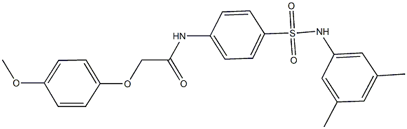  N-{4-[(3,5-dimethylanilino)sulfonyl]phenyl}-2-(4-methoxyphenoxy)acetamide