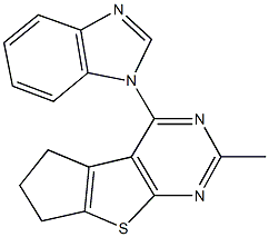 4-(1H-benzimidazol-1-yl)-2-methyl-6,7-dihydro-5H-cyclopenta[4,5]thieno[2,3-d]pyrimidine