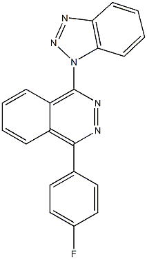 1-(1H-1,2,3-benzotriazol-1-yl)-4-(4-fluorophenyl)phthalazine Struktur