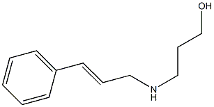 3-(cinnamylamino)-1-propanol,,结构式