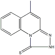 5-methyl[1,2,4]triazolo[4,3-a]quinoline-1(2H)-thione Struktur