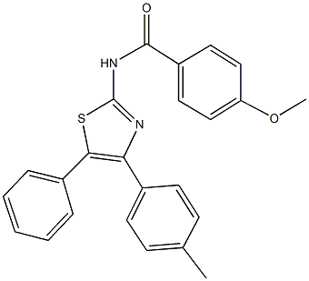 4-methoxy-N-[4-(4-methylphenyl)-5-phenyl-1,3-thiazol-2-yl]benzamide