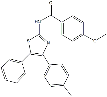  4-methoxy-N-[4-(4-methylphenyl)-5-phenyl-1,3-thiazol-2-yl]benzamide
