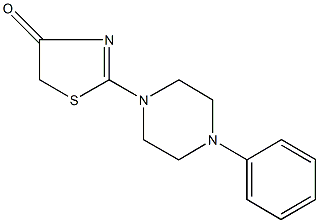2-(4-phenyl-1-piperazinyl)-1,3-thiazol-4(5H)-one Structure