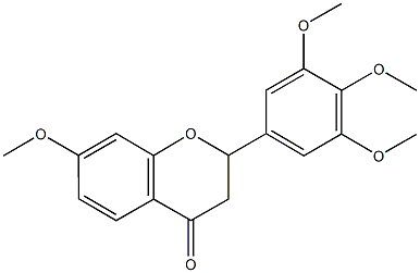 7-methoxy-2-(3,4,5-trimethoxyphenyl)-2,3-dihydro-4H-chromen-4-one