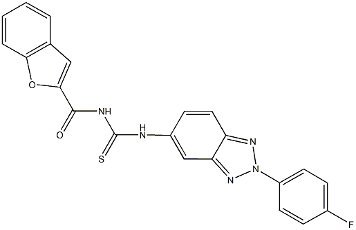  N-(1-benzofuran-2-ylcarbonyl)-N'-[2-(4-fluorophenyl)-2H-1,2,3-benzotriazol-5-yl]thiourea