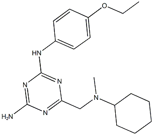 N-(4-amino-6-{[cyclohexyl(methyl)amino]methyl}-1,3,5-triazin-2-yl)-N-(4-ethoxyphenyl)amine