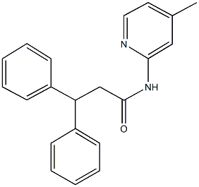  N-(4-methyl-2-pyridinyl)-3,3-diphenylpropanamide