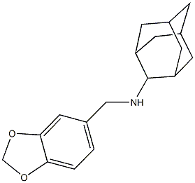 N-(2-adamantyl)-N-(1,3-benzodioxol-5-ylmethyl)amine Struktur